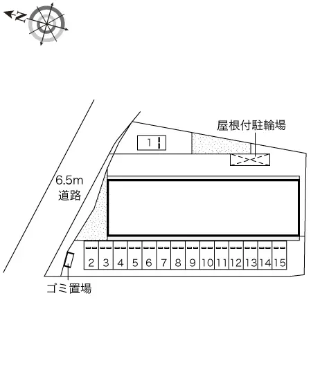 ★手数料０円★新潟市西区五十嵐三の町北　月極駐車場（LP）